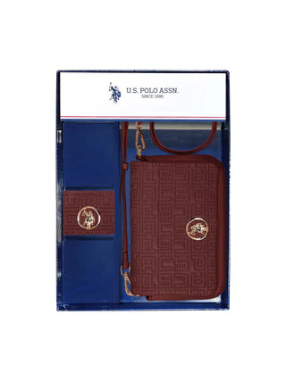 WOMEN'S GIFT SET - US POLO ASSN. BORDEAUX - BIU2B8999WVP