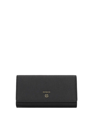 WOMEN'S WALLET - GATTINONI BLACK-CLASSIC - WIGPL1042WHW