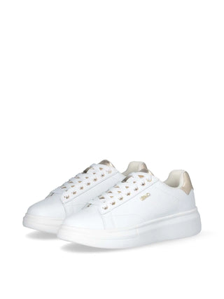 WOMEN'S SNEAKERS - LIU-JO WHITE-GOLD - BF5059PX748 2