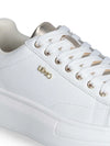 WOMEN'S SNEAKERS - LIU-JO WHITE-GOLD - BF5059PX748 4