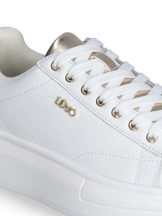 WOMEN'S SNEAKERS - LIU-JO WHITE-GOLD - BF5059PX748 4