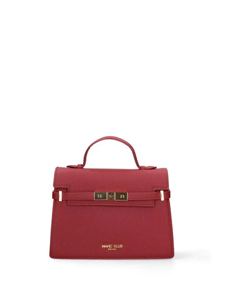 WOMEN'S HANDBAG - MARC ELLIS RED-GOLD - AROUND M 26