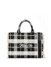 WOMEN'S HANDBAG - MARC ELLIS BLACK - BUBY CHECK L 1