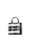 WOMEN'S HANDBAG - MARC ELLIS BLACK - BUBY CHECK S 1