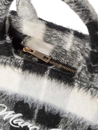 WOMEN'S HANDBAG - MARC ELLIS BLACK - BUBY CHECK S 4