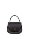 WOMEN'S HANDBAG - MARC ELLIS BLACK-GOLD - FLAT JELLY 1