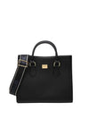 WOMEN'S HANDBAG - MARC ELLIS BLACK-GOLD - FLAT LIVELY M 1