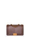 WOMEN'S SHOULDER BAG - MARC ELLIS BROWN - FLAT M _25 1