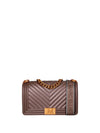 WOMEN'S SHOULDER BAG - MARC ELLIS BROWN - FLAT M _25 2