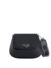 WOMEN'S SHOULDER BAG - MARC ELLIS BLACK-SILVER - FLAT SWIPE _25 1