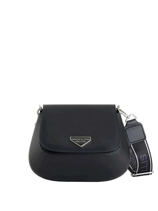 WOMEN'S SHOULDER BAG - MARC ELLIS BLACK-SILVER - FLAT SWIPE _25 1