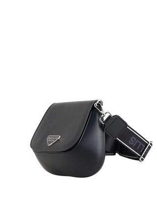 WOMEN'S SHOULDER BAG - MARC ELLIS BLACK-SILVER - FLAT SWIPE _25 2