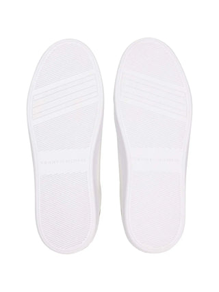 WOMEN'S SNEAKERS - TOMMY HILFIGER WHITE-GOLD - FW0FW08756 4