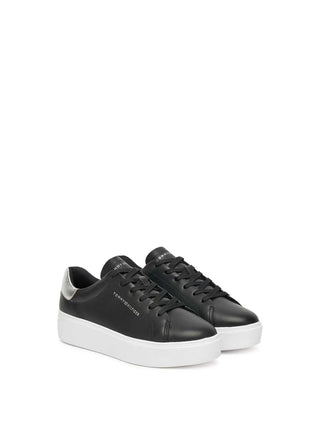 WOMEN'S SNEAKERS - TOMMY HILFIGER BLACK-SILVER - FW0FW08756 2