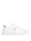 WOMEN'S SNEAKERS - CALVIN KLEIN WHITE-SILVER - YW0YW01877 1