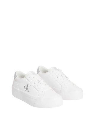 WOMEN'S SNEAKERS - CALVIN KLEIN WHITE-SILVER - YW0YW01877 2