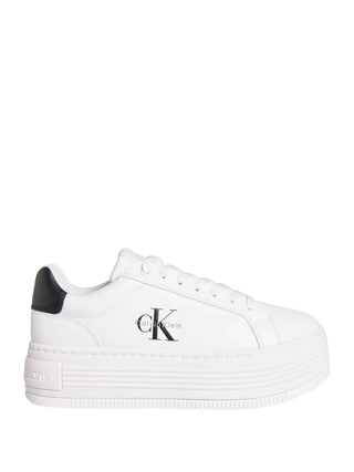 WOMEN'S SNEAKERS - CALVIN KLEIN WHITE-BLACK - YW0YW01878