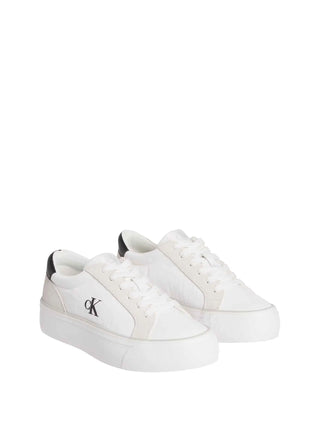 WOMEN'S SNEAKERS - CALVIN KLEIN WHITE-BLACK - YW0YW01896 2