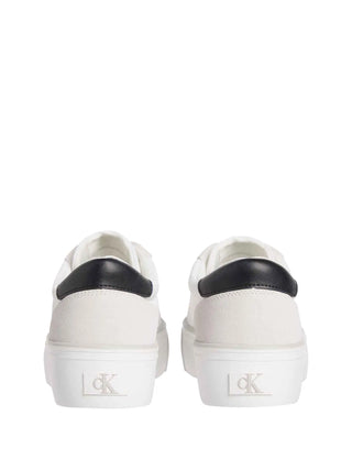 WOMEN'S SNEAKERS - CALVIN KLEIN WHITE-BLACK - YW0YW01896 3