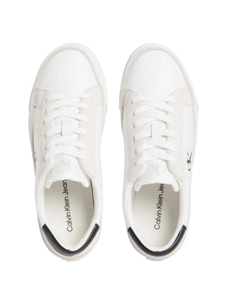 WOMEN'S SNEAKERS - CALVIN KLEIN WHITE-BLACK - YW0YW01896 4