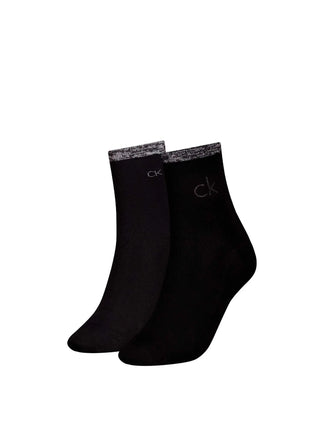 WOMEN'S SOCKS - CALVIN KLEIN BLACK - 701229680