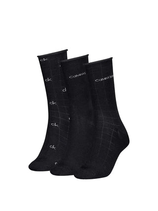 WOMEN'S SOCKS - CALVIN KLEIN BLACK - 701235368