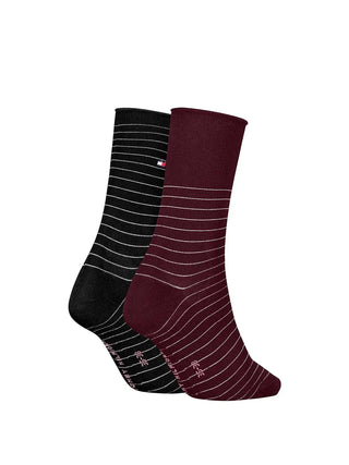 WOMEN'S SOCKS - TOMMY HILFIGER BORDEAUX - 701236455 2