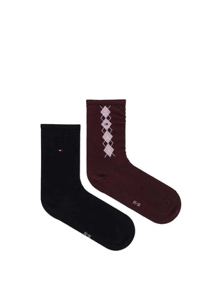 WOMEN'S SOCKS - TOMMY HILFIGER BORDEAUX - 701236734