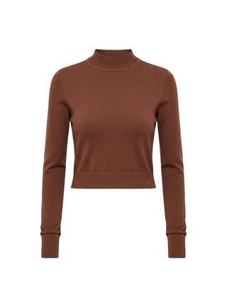 WOMEN'S SWEATER - SILVIAN HEACH BROWN - GPA25554LU