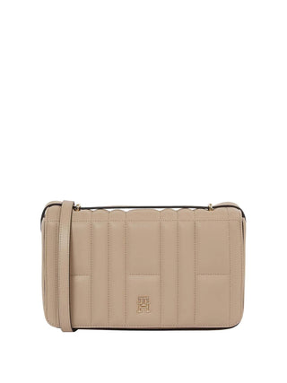 WOMEN'S SHOULDER BAG - TOMMY HILFIGER TAUPE - AW0AW17454 1
