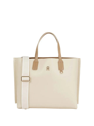 WOMEN'S SHOULDER BAG - TOMMY HILFIGER BEIGE - AW0AW17463 1