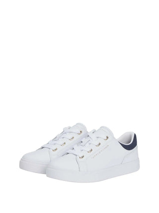 WOMEN'S SNEAKERS - TOMMY HILFIGER WHITE-BLUE - FW0FW08816 2