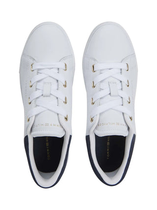 WOMEN'S SNEAKERS - TOMMY HILFIGER WHITE-BLUE - FW0FW08816 4