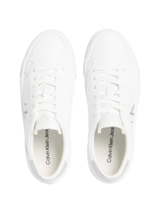 WOMEN'S SNEAKERS - CALVIN KLEIN WHITE-SILVER - YW0YW01877 4