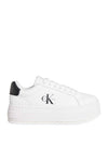 WOMEN'S SNEAKERS - CALVIN KLEIN WHITE-BLACK - YW0YW01878 1