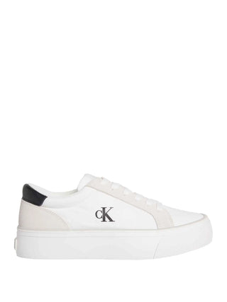 WOMEN'S SNEAKERS - CALVIN KLEIN WHITE-BLACK - YW0YW01896