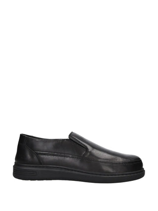 MEN'S SLIP-ON - RIPOSELLA BLACK - ADELFIO I MB03BX