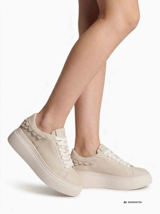 SNEAKERS DONNA - EMANUELLE VEE AVORIO - 462P-100-11-P138 5
