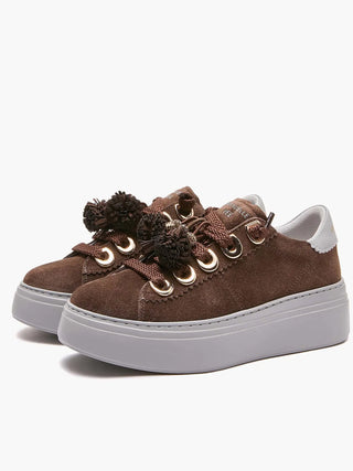 SNEAKERS DONNA - EMANUELLE VEE MARRONE - 462P-100-12-P011 2