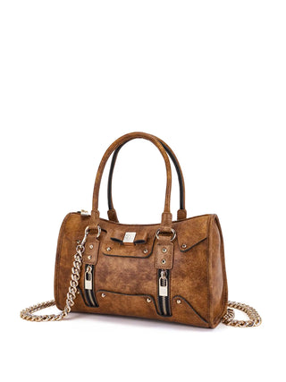 BORSA A SPALLA DONNA - SAVE MY BAG CUOIO - S62-SELENA-M-EMU 2
