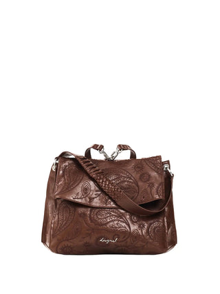 BORSA A SPALLA DONNA - DESIGUAL MARRONE - 26WAKP29 1
