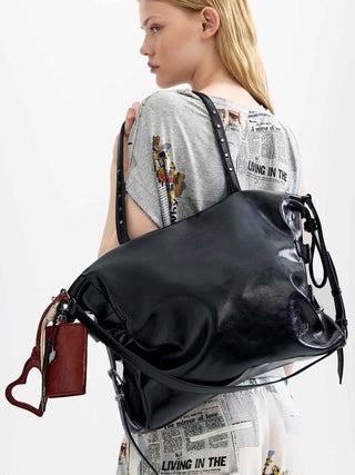 BORSA A SPALLA DONNA - DESIGUAL NERO - 26WAXP04 6