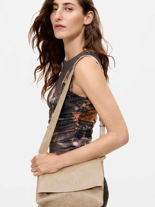 BORSA A SPALLA DONNA - DESIGUAL BEIGE - 26WAXP51 7