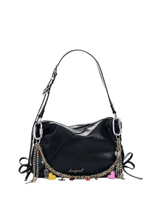 BORSA A SPALLA DONNA - DESIGUAL NERO - 26WAXP78 1