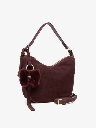 BORSA A SPALLA DONNA - NERO GIARDINI BORDEAUX - I644343D 2