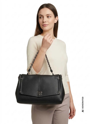 BORSA A SPALLA DONNA - ERMANNO SCERVINO NERO - 12402223 4