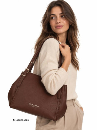 TOTE DONNA - ERMANNO SCERVINO MARRONE - 12402230 4