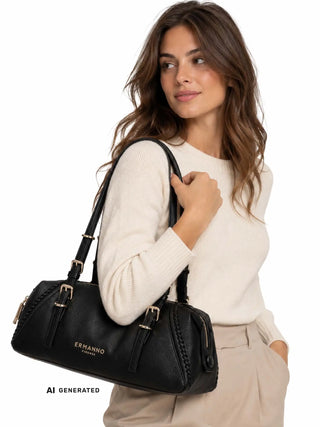 BORSA A SPALLA DONNA - ERMANNO SCERVINO NERO - 12402232 4