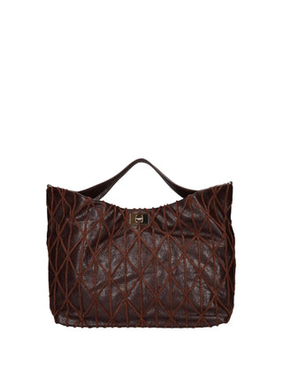 BORSA A SPALLA DONNA - ERMANNO SCERVINO MARRONE - 12402279