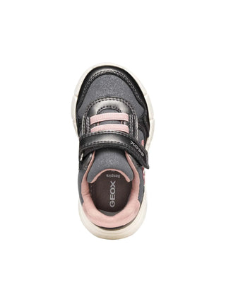 SNEAKERS BAMBINA - GEOX GRIGIO-ROSA - B566NB 0AJAS 5